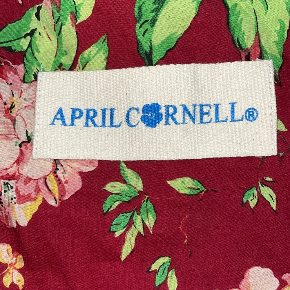 April Cornell 4 cloth floral/market/ library/travel/Vaca/lunch gift bag lot - Picture 6 of 9